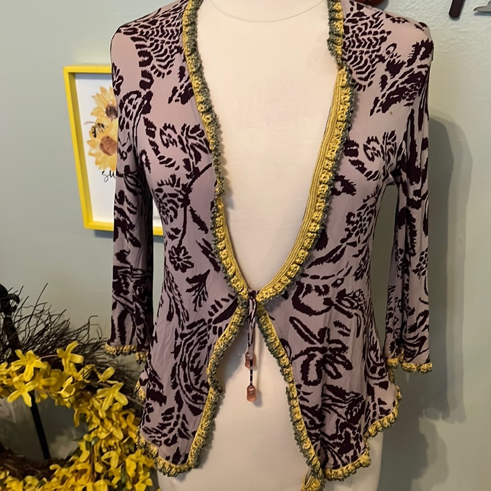 Christian Lacroix Paris Vintage Shiny Knit Cardigan